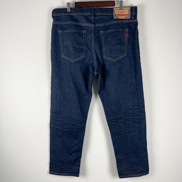 Diesel Stretch Straight Jeans Mens 38x30 Button Fly Dark Wash 2020 D-Viker NWT - Picture 7 of 16